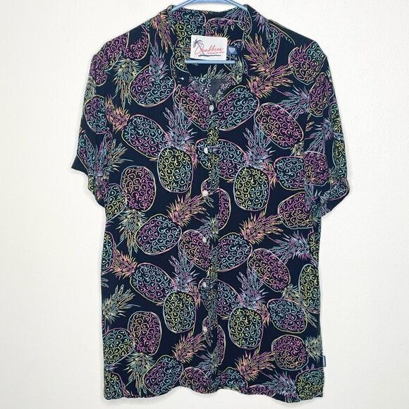 chubbies Other - Chubbies Friday Shirt neon pineapple button-up  - size medium